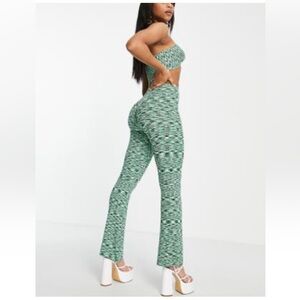 NWT-AS YOU/ LEGGINGS SZ-10 
in GREEN SPACE-DYE 
KNIT-PANTS great stretch